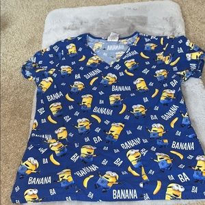 Despicable Me Minion Scrub Top